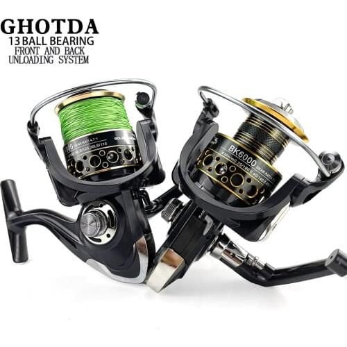 Spinning Fishing Reel 2000-7000 Gear Ratio 5.2:1 12+1BB Carretilha de pesca