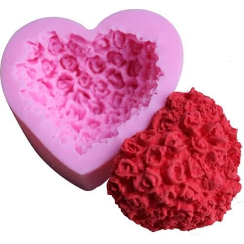 Heart shape Silicone Cake Mold DIY Chocolate Soap Molds Sugar Craft Cake Decorating Tools Form for cakes