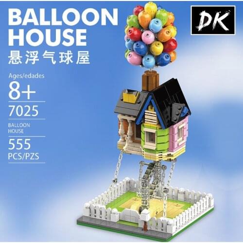 In Stock DK7025 Creative Suspension Series Balloon House Tension Balance Frame Assembled Model Building Blocks Toy Gifts 555Pcs