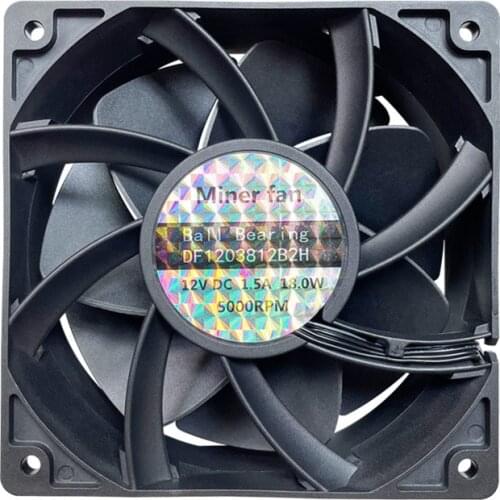 Computer Server Miner Fan 12038 4Pin PWM Temperature Control High-Speed Chassis Fan Hard Disk Graphics Card Fan