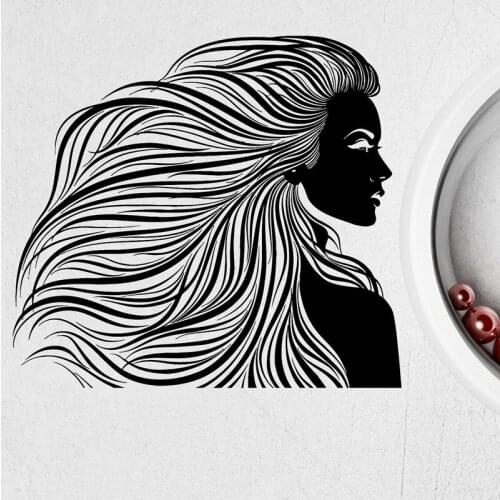 Hairdresser Beauty Salon Vinyl Wall Decal Hair Fashion Woman Hairstyle Hair Spa Hair Salon Barber Shop Home Bedroom Decoration12
