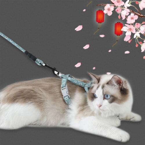 Japanese Style Small Dog Leashes Adjustable Vest Collar Walking Tool Outdoor Pet Accessories Medium Puppy Leads Cat Harness