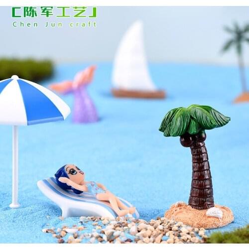 1 Piece Mermaid Whale Tail Dolphin Castle Model Small Statue Figurine Crafts Figure Ornament Miniatures DIY Garden