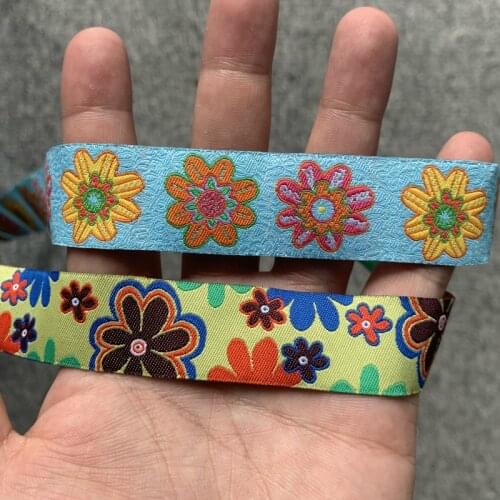 10YARD 7/8 And 1 Inch 22MM 25MM New Coloured Flowers Cartoon Ribbon
