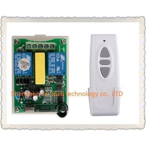 AC220V 2CH Wireless Remote Control Switch Motor Positive &negative 1*Receiver + 1 *Transmitters for Appliances Gate Garage Door