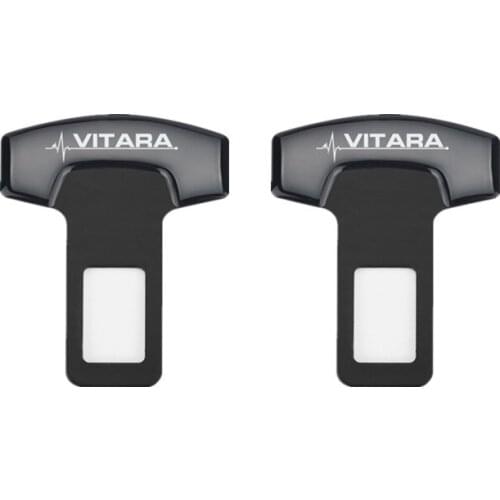 For Suzuki VITARA 2017 2018 Accessories Safety Belt Buckles Real Trucks Car Seat Safty Belt Alarm Canceler Stopper 2PCS