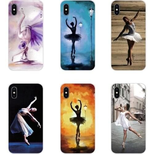 Ballet Dance Girl dancing Transparent Soft Case Covers For Apple iPhone X XR XS 11Pro MAX 4S 5S 5C SE 6S 7 8 Plus ipod touch 5 6