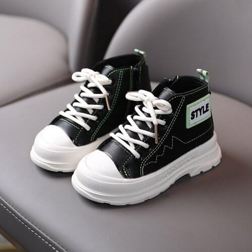 Toddler Infant 2021 Autumn Winter Baby Martin Boots for Boys Girls Warm Shoes Kids Soft Bottom Sports Boots Baby Sneakers Black