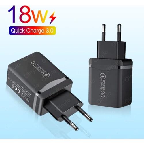 Quick Charge 3.0 4.0 USB Charger Wall Mobile Phone Charger Adapter 3A for iPhone X MAX 7 8 Samsung Xiaomi QC3.0 Fast Charger