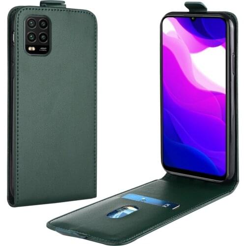 Flip Up and Down Leather Case for Xiaomi Mi 10 Lite Case M2002J9G 6.47'' Vertical Cover for Mi 10Lite Case Phone Bag