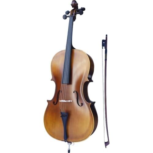 Cheaper Cello Full Size 4/4 4/3 1/2 1/4 TONGLING Matt Plywood High Quality Antique Style Beginner student violonchelo