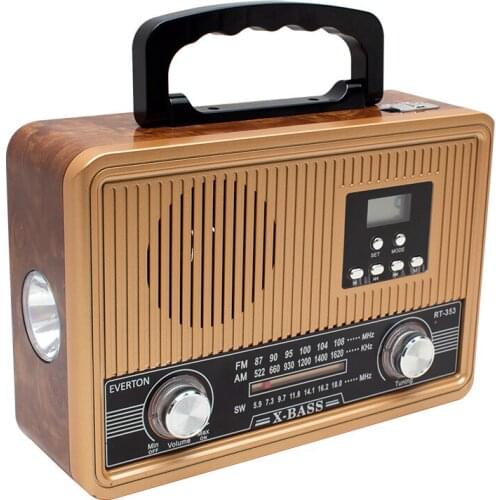 EVERTON RT-353BT USB/SD/FM/AW/SW/AUX/BLUETOOTH SUPPORTED NOSTALGIC MUSIC BOX