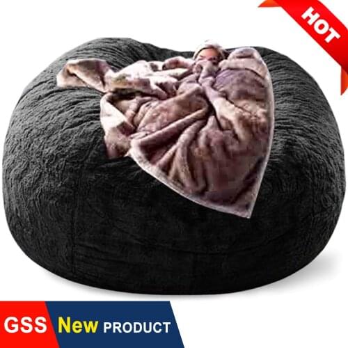 180cm Giant Bean Bag Sofa Slipcover No Filler Big Beanbag Bed Pouf Seat Ottoman Futon Couch Recliner Puff Relax Lounge Furniture