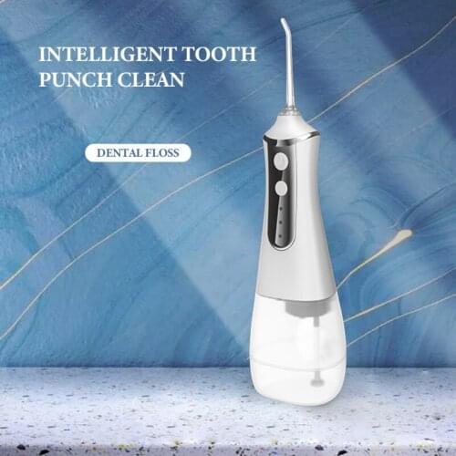 Water Flosser Cordless Portable Dental Oral Irrigator With 3 Modes 300ml Water Reservoir For Braces & Bridges Care Teeth Cleaner