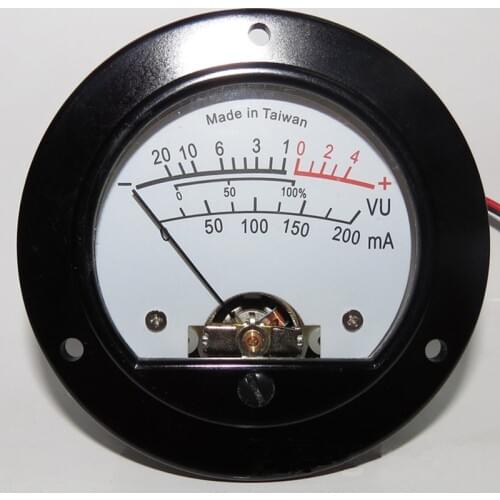 V-024 Circle Warm Backlight VU Meter DB Audio Level Meter AMPS Electronic Tube Power Amplifier Accessory give Free Drive Board