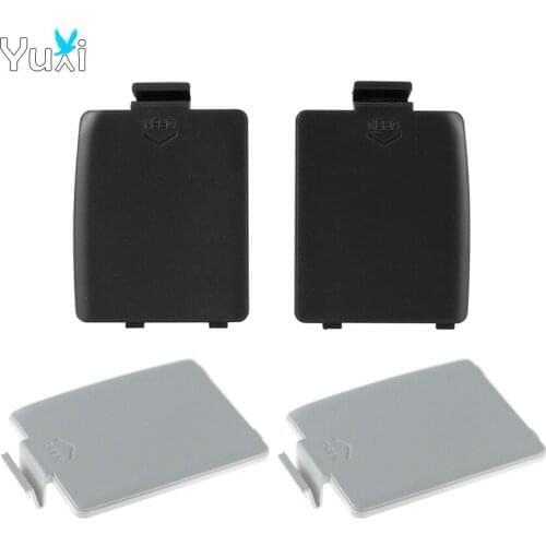 YuXi 1 set For Sega GG L R Left Right Battery Door Cover Battery Lid For GameGear Console Black White