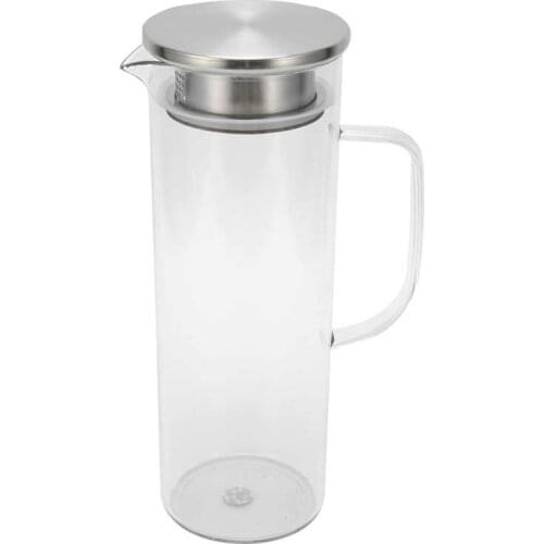 Cold Water Pitcher Transparent 1100ML Juice Jug Strong with Lid for Juice Bottle for Cold Water Container for Home for