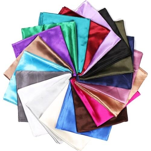 Square Scarves Women Luxury Imitated Silk Satin Soft Summer Spring Breathable Muslim Kerchief Hijab Fashion Pure Color Scarves