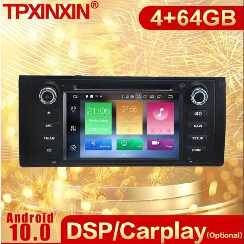 2 Din Carplay Android Radio Receiver Multimedia For BMW E39 1995 1996 1997 1998 1999 2000 2001 2002 2003 GPS Recorder Head Unit