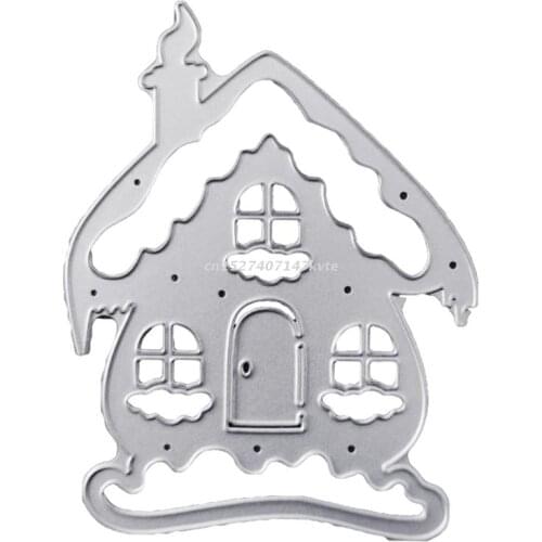Snow House Metal Cutting Dies Stencil DIY Scrapbooking Album Paper Card Template Mold Embossing Craft Decoration