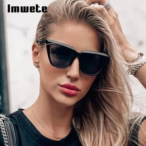 Imwete Fashionable Womens Sunglasses Vintage Oversize Men Shades Spectacle Sexy Eye Cat Sun Glasses UV400