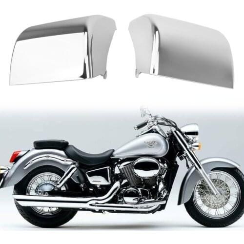 Motorcycle Fairing Battery Side Fairing Covers Chrome Left & Right ABS Plastic For Honda Shadow ACE 750 VT750 VT400 1997-2003