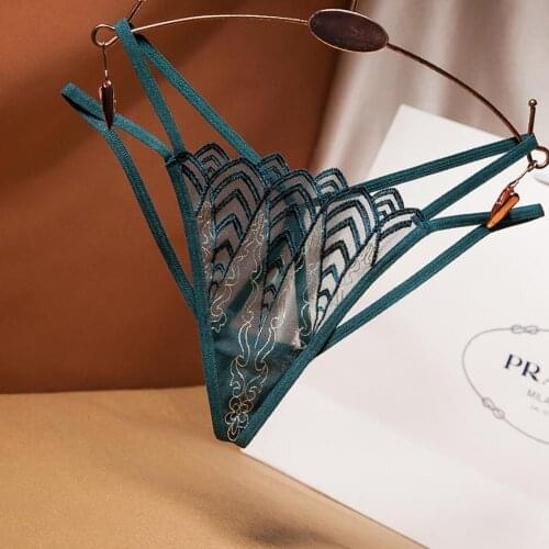 Porno Erotic Outfit Thongs LingerieS for Sex Women Sexy Underwear Lace Pearl Open Crotch Panties Transparent Large Size G-string