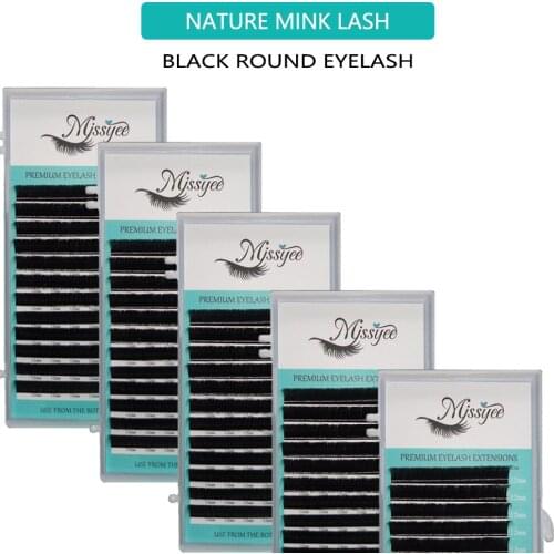 0.07 D 10mm individual eyelash extension supplies False professional Faux mink Eyelashes Extensions Russian Volume Lashes