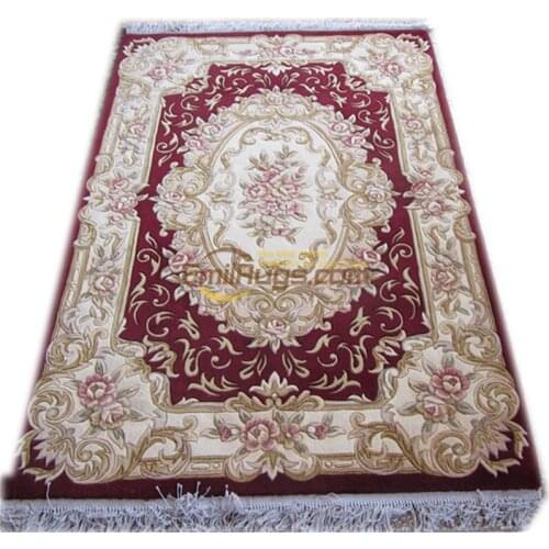 Woven wool carpet rug for living room knotted savonery Made carpet for bathroomcarpet livingroom carpet3d carpet