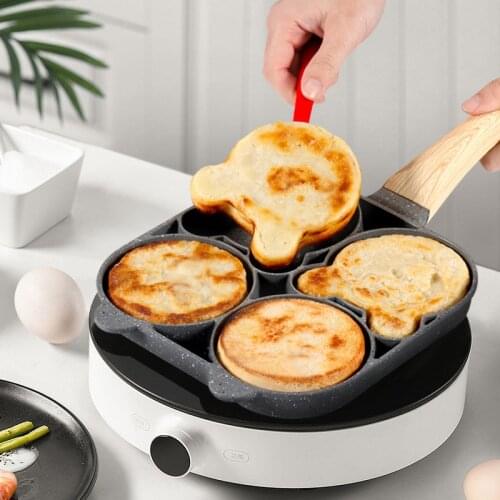 Fried Egg Pan Mold Non-Stick Pan Pancake Machine Household Breakfast Egg Burger Pot Gas Stove Induction Cooker Cookware
