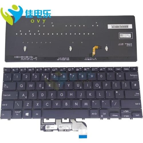 Laptops UK Replacement keyboards for ASUS ExpertBook B9450FA blue laptop backlight KB GB British 9Z.NFQBU.20U 0KNB0-1620UK00 new