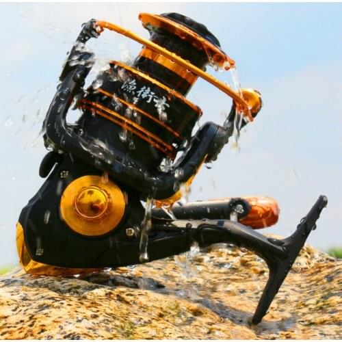 Spinning Reel Peche 4.8:1 Carp Feeder Wedkarstwo Vessel Molinete De Pesca 2000 -7000s Rock Telescopic Angeln Wheels Distant Reel