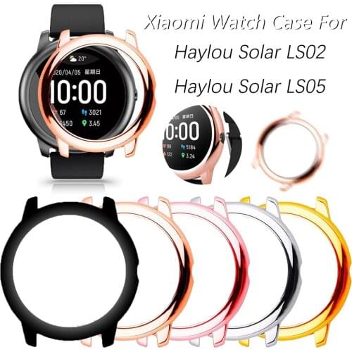 Upscale Protector Case for Xiaomi Haylou Solar LS05 LS02 PC Hard Hollow out Women Girl Smart Watch Cover Protective Bumper Shell