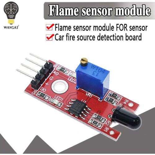 WAVGAT KY-026 Flame Sensor Module IR Sensor Detector For Temperature Detecting Suitable For Arduino