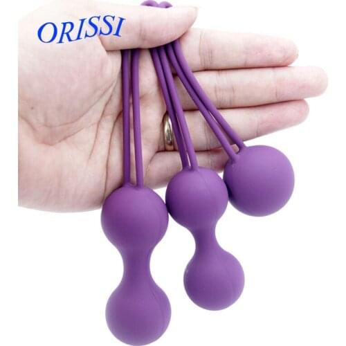 ORISSI 3Pcs Kegel Vagina Exerciser Balls Vaginal Dumbbell Ben Wa Balls Smart Ball Clitoris Stimulator Sex Toy for Women