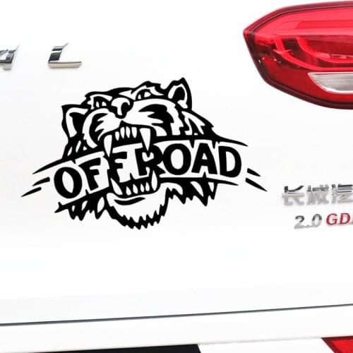 Tigers Off Road 4x4 4WD AWD Car Stickers Funny Creative Decoration Decals For Jeep SUV Vinyls Auto Tuning Styling D11