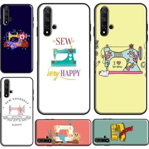 Sewing Machine Case For Huawei Y6 Y7 2019 Nova 5T Funda For Honor 10i 10 Lite 20 Pro 8X 9X 7A 8A Case