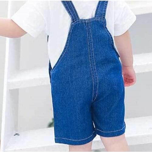 Kid Jeans Baby Rompers Boys Girls Children jeans Jumpsuit Pants Toddler Trousers Kids Clothes Childrens Striped Suspenders