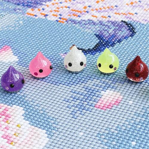 HUACAN Diamond Painting Tools Glitter Drop Magnet Cover Minders Diamond Embroidery Accessories 1pc Random Color