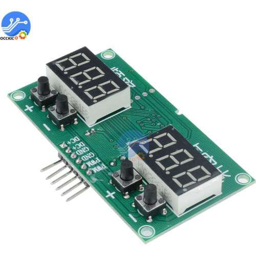 TM1637 PWM Pulse Generator Frequency 6Hz-100KHz Square Rectangle Wave Signal Generator Step Motor Driver Duty Cycle