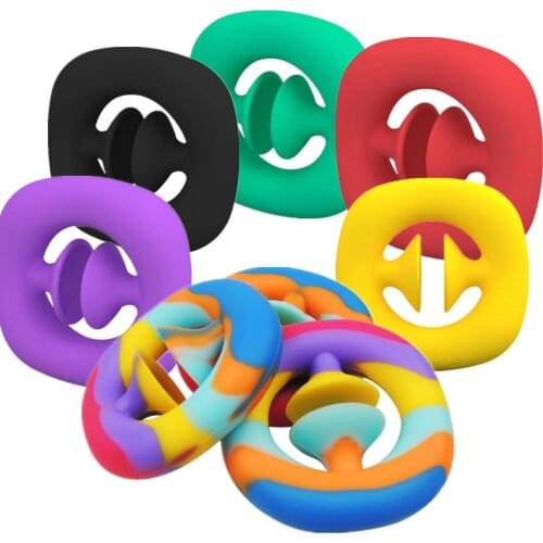 Hand Grip Ring With Suction Cup Fidget Toys Stress Reliever Toys Pressure Relief Grip Ball Toys Adult Kid Autism Special Needs