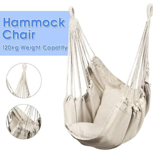 Hammock Chair Outdoor Indoor Garden Bedroom Furniture Outdoor Hanging Chair For Child Adult Safety Camping Swing Chair