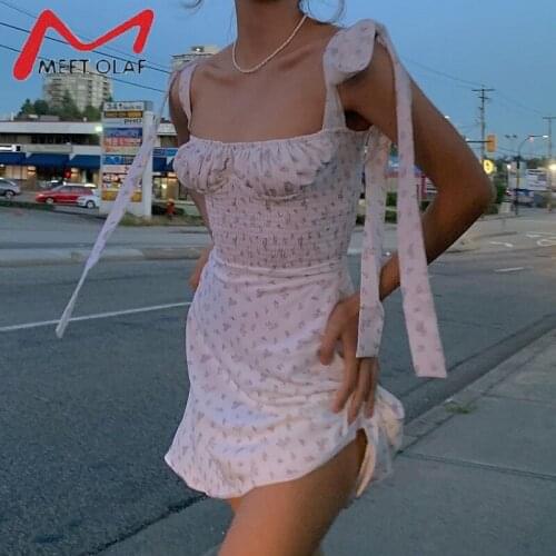 M MEET OLAF White Summer Dresses