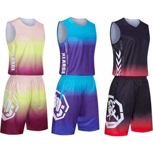 2020 Mens Basketball Jerseys Sets ,College Mens Basketball Uniforms Sport Kit Shirts Shorts Set Clothes Breathable Custom Print