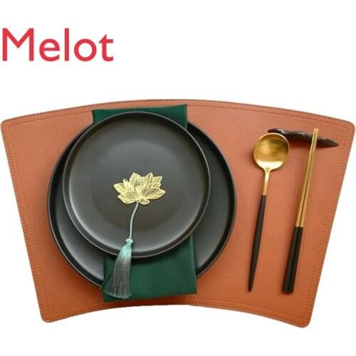Model Room Chinese Tableware Set European American Modern Pure Black round Plate Creative Neo-Classical Table Decoration