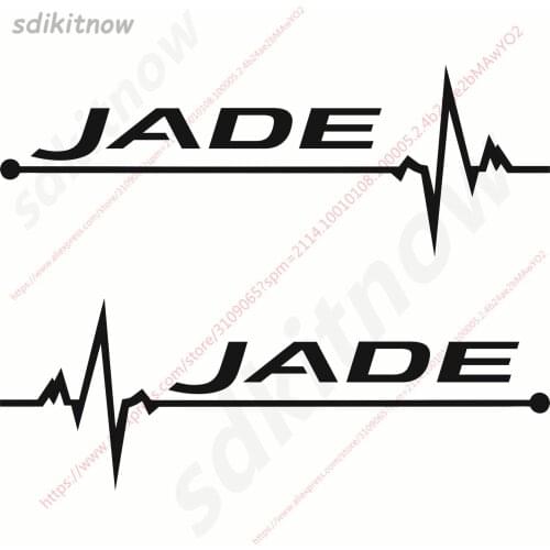 1pair Heart BEATS REARVIEW MIRROR Car Sports Decal Sticker Styling Windows Door Decoration For HONDA JADE accessories