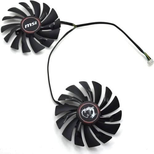 New 95MM PLD10010S12HH 6Pin Cooler Fan Replacement For MSI GTX 1060 1070 1080Ti RX480 470 480 570 580 Graphics Card Cooling Fan