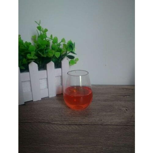 PET red wine glass small capacity hip flask