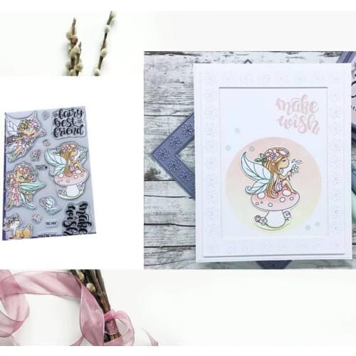 Flower Fairy Clear Silicone Stamp Transparent DIY Scrapbooking Card Album Making Crafts DIY Embossing Stencil New 2019