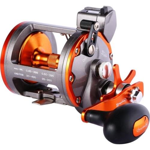 Sougayilang 6+1BB 30B 40B Strong Trolling Counter Fishing Reel Casting Sea Spinning Wheels Baitcasting Reel Coil Fishing Tackle